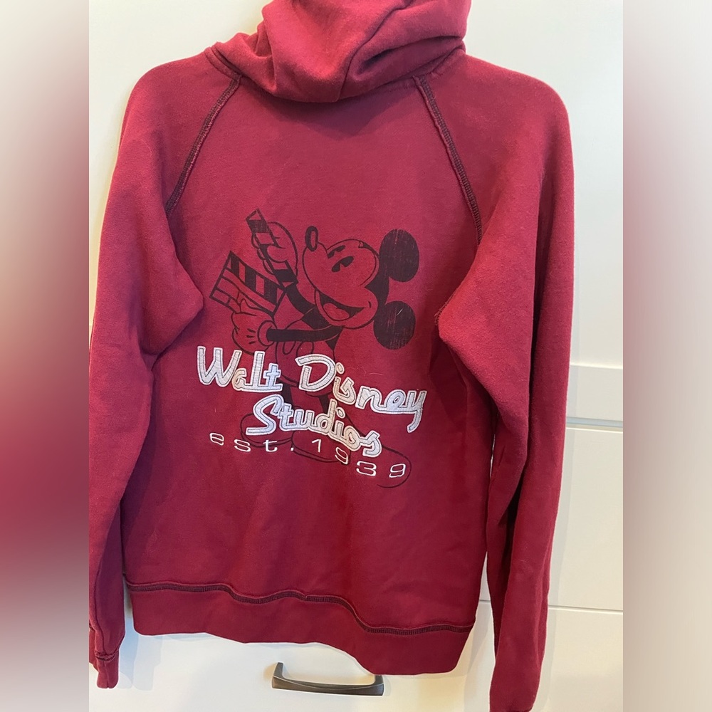 Red zip up Disney Studio Jacket